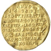 1 Ducat - August of Sachsen-Weissenfels Enthronement obverse image
