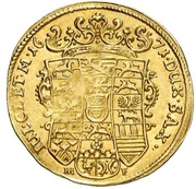 1 Ducat - August of Sachsen-Weissenfels, Germany, 1671 reverse image
