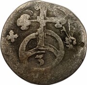 1 Dreier, Germany, 1572-1573 reverse image