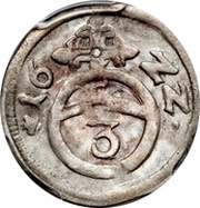 1 Dreier, Germany, 1622 reverse image