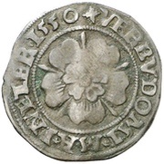 1 Großer Groschen Siege issue, Germany, 1550 reverse image