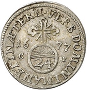 1 Groschen, Germany, 1677 reverse image