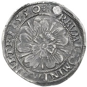 ½ Gulden Siege issue, Germany, 1550 reverse image
