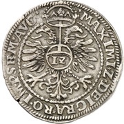 ½ Thaler, Germany, 1571 reverse image