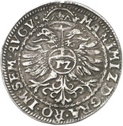 ½ Thaler, Germany, 1572 reverse image
