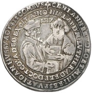 ½ Thaler Centenary of the Reformation, Germany, 1617 reverse image