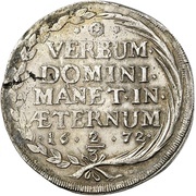 ⅔ Thaler, Germany, 1672 reverse image