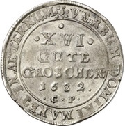 16 Gute Groschen, Germany, 1682 reverse image