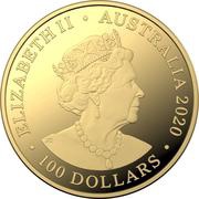 100 Dollars - Elizabeth II 6th Portrait - Spinner Dolphin - Gold Bullion Coin obverse image