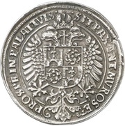 1 Thaler, Germany, 1618 reverse image