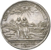 1 Thaler Liberation of the plague, Germany, 1682 reverse image