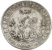 2 Thalers Augsburg Interim, Germany, 1549 reverse image