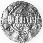 Denier - Bardo et empereur Conrad II Mayence obverse image