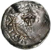 Denier - Luitpold I and emperor Henry III, Germany, 1051-1056 reverse image