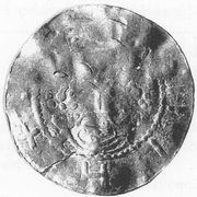 Denier - Léopold Ier et empereur Henri III Erfurt, Germany, 1051-1056 reverse image