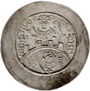 Denier Bracteate - Henry I of Harburg, Germany, 1142-1153 reverse image