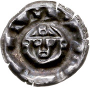 Denier Bracteate - Henry III of Virneburg, Germany, 1328-1337 reverse image