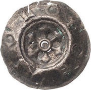 Denier Bracteate - Theodoric I Schenk of Erbach obverse image