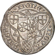 1 Weißpfennig - Adolph II of Nassau, Germany, 1462-1475 reverse image