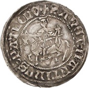 1 Groschen - Theodoric I Schenk of Erbach Heiligenstadt, Germany, 1440 reverse image