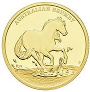 100 Dollars - Elizabeth II 6th Portrait - Australian Brumby, Australia, 2021 reverse image