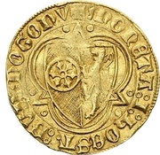 1 Goldgulden - Conrad II of Weinsberg, Germany, 1392-1393 reverse image