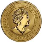 100 Dollars - Elizabeth II 6th Portrait - Emu - Gold Bullion Coin obverse image