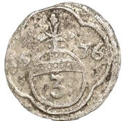 3 Pfennig - Damian Hartard of the Leyen, Germany, 1676-1677 reverse image