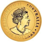 100 Dollars - Elizabeth II 6th Portrait - Australian Wedge-Tailed Eagle - Gold Bullion Coin obverse image