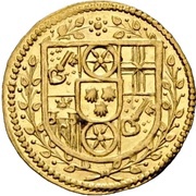 1 Albus - Lothair Frederick of Metternich Burscheid Gold pattern strike obverse image