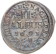 2 Albus - Anselm Francis of Ingelheim, Germany, 1693-1695 reverse image