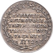 ⅛ Thaler "⅛ Schautaler" - Sede Vacante obverse image