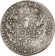 ¼ Thaler - John Schweickhardt of Kronberg Aschaffenburg castle obverse image