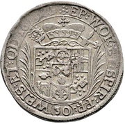 30 Kreuzers "½ Sortengulden" - Lothair Frederick of Metternich-Burscheid, Germany, 1675 reverse image