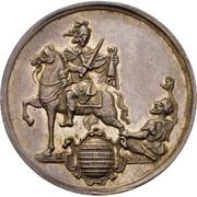 ½ Thaler "½ Schautaler" - Sede Vacante, Germany, 1743 reverse image