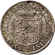 60 Kreuzer "Sortengulden" - Anselm Francis of Ingelheim, Germany, 1680 reverse image