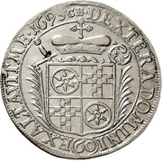 60 Kreuzer "Sortengulden" - Anselm Francis of Ingelheim, Germany, 1690-1695 reverse image