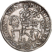 1 Thaler - Daniel Brendel of Homburg Bettlertaler, Germany, 1567-1571 reverse image
