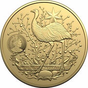 100 Dollars - Elizabeth II 6th Portrait - Australia's Coat of Arms- Gold Bullion Coin obverse image