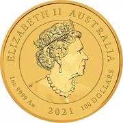 100 Dollars - Elizabeth II 6th Portrait - Double Pixiu obverse image
