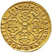 1 Ducat - George Frederick of Greiffenklau of Vollraths, Germany, 1626-1627 reverse image