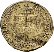 1 Ducat - Anselm Casimir Wamboldt of Wollrath, Germany, 1636-1638 reverse image