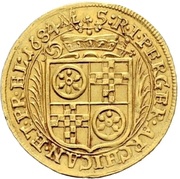 1 Ducat - Anselm Francis of Ingelheim, Germany, 1684 reverse image