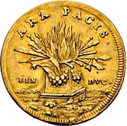 1 Ducat - Lothair Francis of Schönborn Peace treaty of Ryswick, Germany, 1696 reverse image