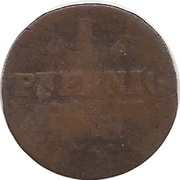 1 Pfennig - Emmerich Joseph of Breidbach-Bürresheim, Germany, 1769-1770 reverse image