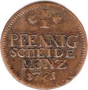 1 Pfennig - Frederick Charles Joseph of Erthal, Germany, 1779-1781 reverse image