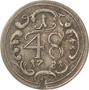 1⁄48 Thaler - Frederick Charles Joseph, Germany, 1781 reverse image