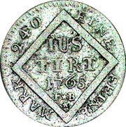 5 Kreuzer - Emmerich Joseph of Breidbach-Bürresheim, Germany, 1765 reverse image