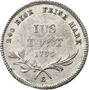 5 Kreuzer - Frederick Charles Joseph of Erthal, Germany, 1795 reverse image