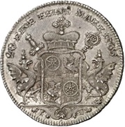 ½ Thaler "½ Konventionstaler" - Emerich Joseph of Breitbach-Bürresheim, Germany, 1765 reverse image